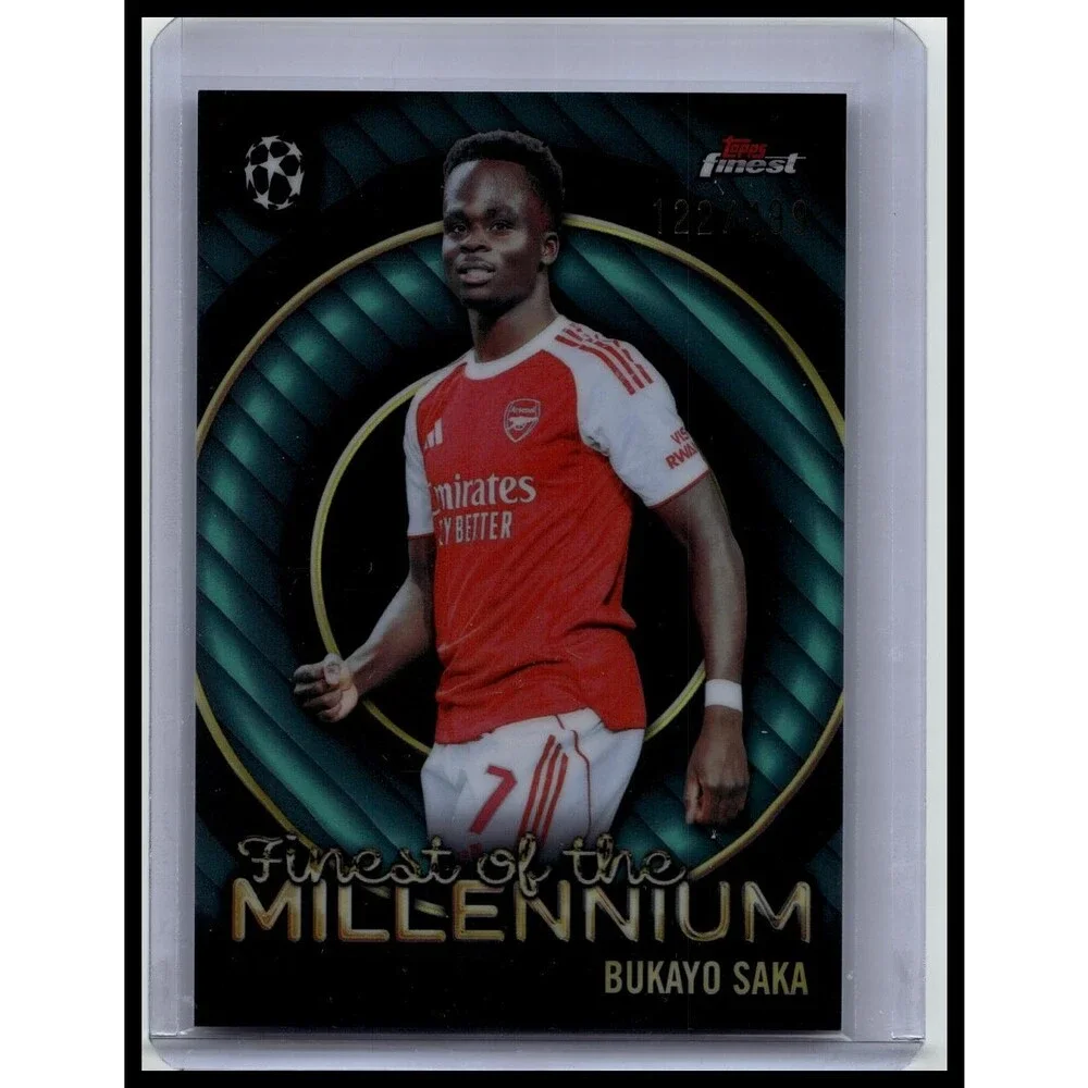 2025-26 Finest UEFA Bukayo Saka #FM-2 Finest of the Millennium Green #/99
